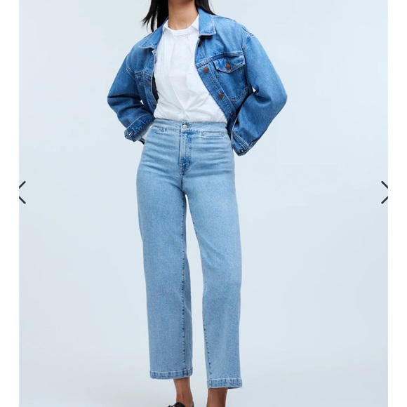 Madewell Petite Emmett Wide Leg Crop Jeans